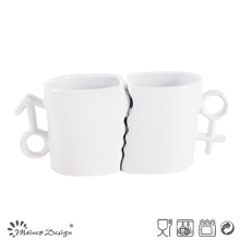 Mugs Valentine en porcelaine 11 oz avec cuillère